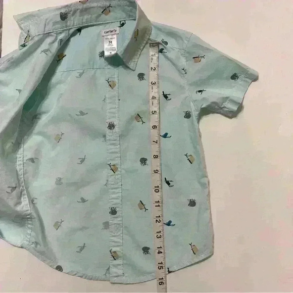 Carters Toddler Boy Summer Shirt Size 3T Colorful 100 % Cotton - Picture 2 of 6